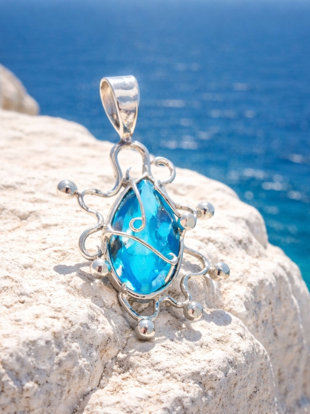 NEW! Blue Topaz Necklace